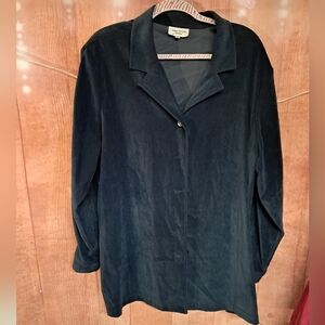Dana Taylor black button-down long sleeve shirt size 2X